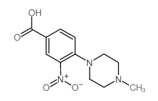 4-(4-甲基哌嗪-1-基)-3-硝基苯甲酸结构式