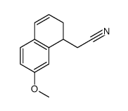 (7-methoxy-1,2-dihydro-1-naphthyl)acetonitrile structure