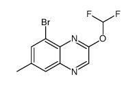 8-bromo-2-(difluoromethoxy)-6-methylquinoxaline Structure