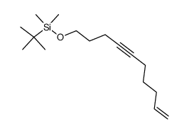 tert-butyl(dec-9-en-4-yn-1-yloxy)dimethylsilane结构式