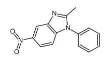 2-methyl-5-nitro-1-phenylbenzimidazole结构式