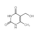 4-Methyl-5-hydroxymethyluracil Structure