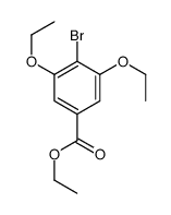 4-溴-3,5-二乙氧基苯甲酸乙酯结构式