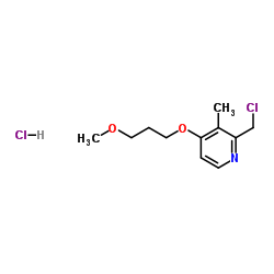 2-氯甲基-3-甲基-4-(3-甲氧丙氧基)吡啶盐酸盐结构式