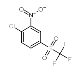 1-氯-2-硝基-4-三氟甲烷磺酰基苯结构式