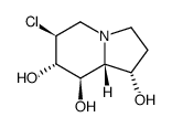 1,7,8-Indolizinetriol, 6-chlorooctahydro-, 1S-(1.alpha.,6.beta.,7.alpha.,8.beta.,8a.beta.)- Structure