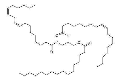 1-Palmitoyl-2-oleoyl-3-linoleoyl-rac-glycerol Structure