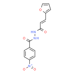 N'-[(2E)-3-(furan-2-yl)prop-2-enoyl]-4-nitrobenzohydrazide结构式