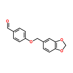 4-(1,3-Benzodioxol-5-ylmethoxy)benzaldehyde结构式