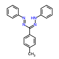 1,5-二苯基-3-(对甲苯基)甲臢结构式