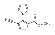 4-氰基-3-(1H-吡咯-1-基)噻吩-2-羧酸甲酯结构式