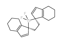 (Rac)-乙基ene双(4,5,6,7-四氢-1-茚基)二氟化钛(iv)结构式