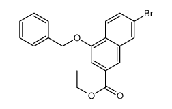 7-溴-4-(苯基甲氧基)-2-萘羧酸乙酯结构式