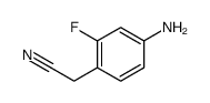 4-氰基甲基-3-氟苯胺结构式