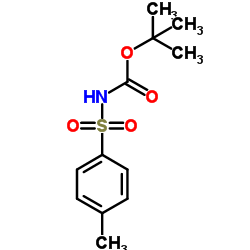 N-(叔丁氧基羰基)-对甲苯磺酰胺结构式