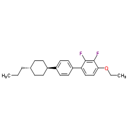 4-乙氧基-2,3-二氟-4'-(反-4-丙基环己基)联苯结构式