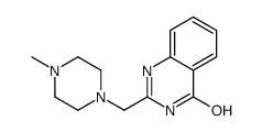 2-[(4-甲基-1-哌嗪)甲基]-4(3H)-喹唑啉酮结构式