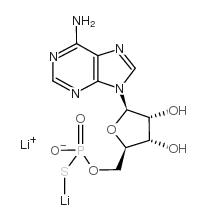 腺苷5-O-硫一磷酸二锂盐结构式