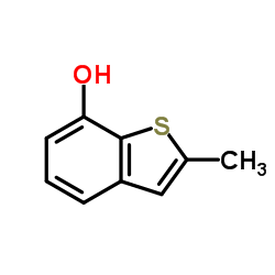 2-Methyl-1-benzothiophene-7-ol结构式