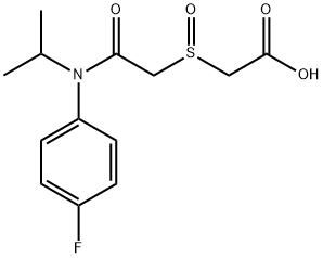 氟唑草胺巯基乙酸亚砜结构式