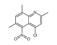 4-chloro-2,6,8-trimethyl-5-nitroquinoline结构式