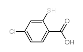 BENZOIC ACID, 4-CHLORO-2-MERCAPTO-结构式