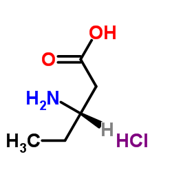 (S)-3-aminopentanoic acid hydrochloride structure