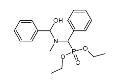 diethyl (((hydroxy(phenyl)methyl)(methyl)amino)(phenyl)methyl)phosphonate结构式