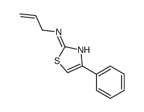 烯丙基-(4-苯基-噻唑-2-基)-胺结构式