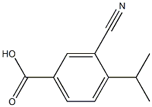3-cyano-4-isopropylbenzoic acid Structure