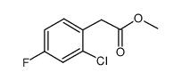 2-氯-4-氟苯乙酸甲酯结构式