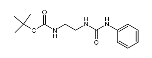 tert-butyl (2-(3-phenylureido)ethyl)carbamate结构式