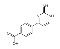4-(2-氨基-4-嘧啶)苯甲酸结构式