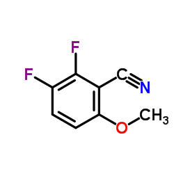 2,3-二氟-6-甲氧基苯甲腈结构式
