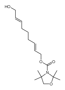 (2E,7E)-9-hydroxy-2,7-nonadienyl 2,2,4,4-tetramethyl-1,3-oxazolidine-3-carboxylate Structure