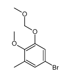 5-bromo-2-methoxy-1-(methoxymethoxy)-3-methylbenzene结构式
