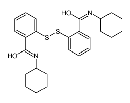 N-cyclohexyl-2-[[2-(cyclohexylcarbamoyl)phenyl]disulfanyl]benzamide结构式
