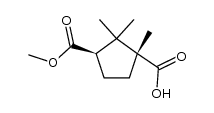 (1R)-trans-camphoric acid-3-methyl ester结构式