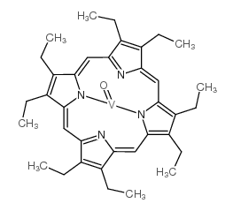 vanadium octaethylporphine oxide Structure