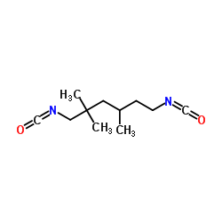 三甲基己二异氰酸酯(2,2,4- 和 2,4,4- 混合物)结构式