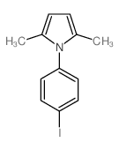 1-(4-碘苯基)-2,5-二甲基-1H-吡咯结构式