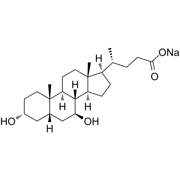 Ursodeoxycholic acid sodium结构式