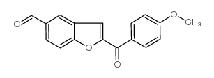 2-(4-甲氧基苯甲酰基)-1-苯并呋喃-5-甲醛结构式