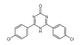 2,6-bis(4-chlorophenyl)-1H-1,3,5-triazin-4-one结构式