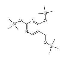 Pyrimidine, 2,4-bis[(trimethylsilyl)oxy]-5-[[(trimethylsilyl)oxy]methy l]-结构式