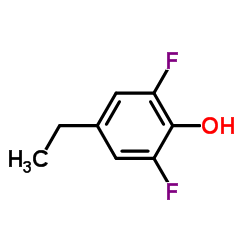 4-乙基-2,6-二氟苯酚结构式