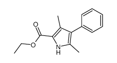 ethyl 3,5-dimethyl-4-phenyl-1H-pyrrole-2-carboxylate结构式