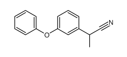 2-(3-苯氧基苯基)丙腈结构式