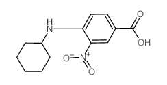 4-(环己基氨基)-3-硝基苯甲酸结构式