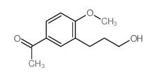 1-[3-(3-hydroxypropyl)-4-methoxy-phenyl]ethanone结构式